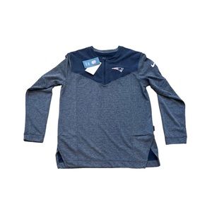 New England Patriots Nike Men’s Sideline Lockup 1/2 Zip Jacket Small